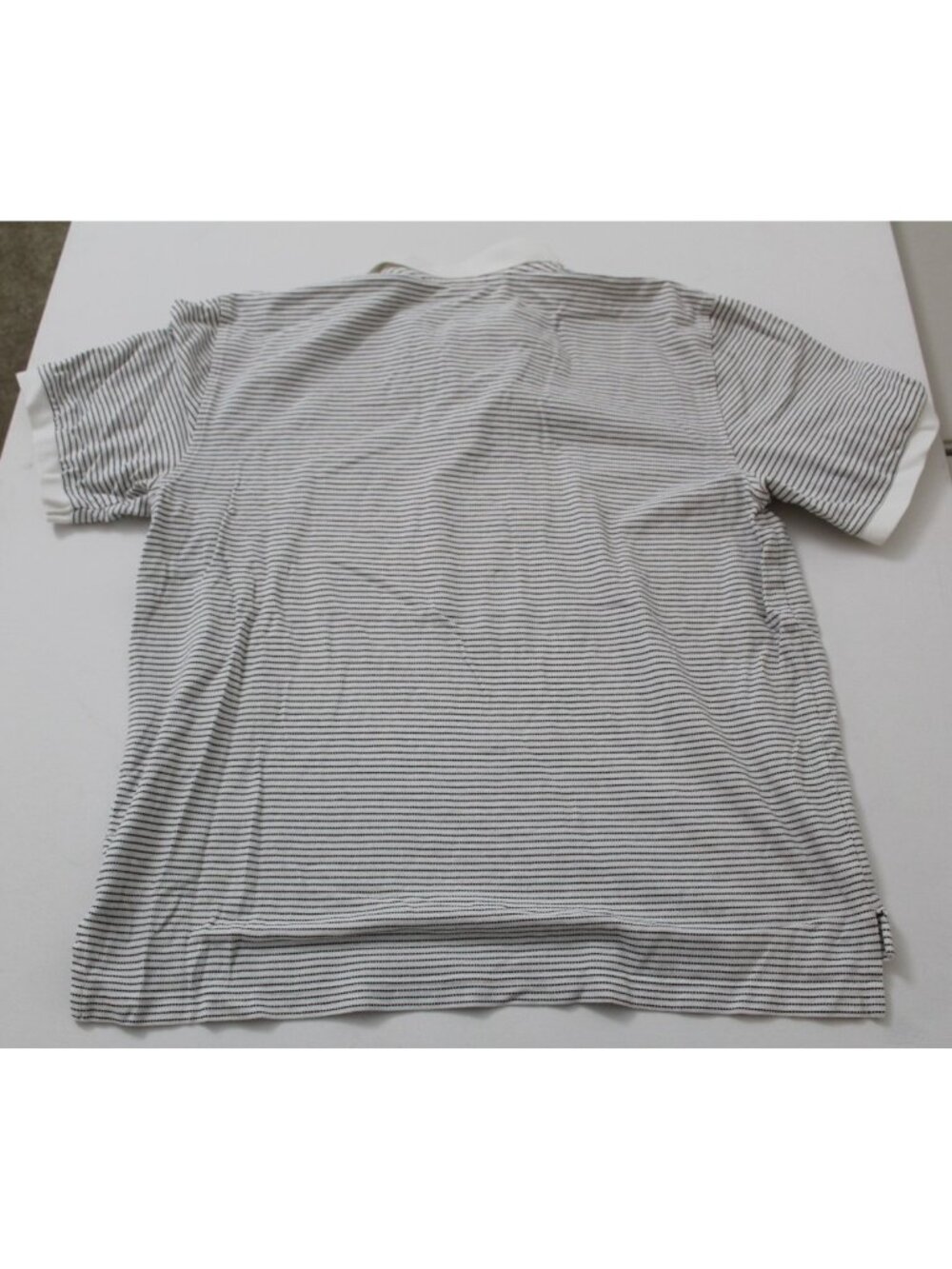 Brooks Brothers 346 Mens XL White Navy Striped Cotton Pique Polo Shirt Original - Picture 2 of 4